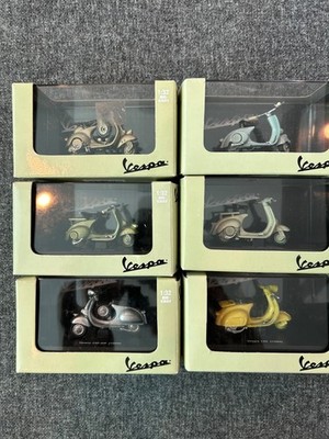 New Ray Vespa ( LOT of 6 ) Diecast With Plastics 1:32 Scale- NIB