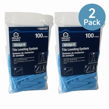 Project Source Tile Leveling System Wedge B 100 Ct 2 Pack New