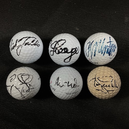 Lot Of 6 Golf Balls Signed By PGA Greats! Bernard Langer +
