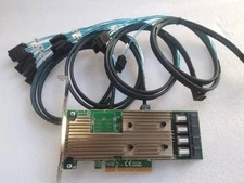 LSI 9305-16i SATA SAS 12Gbs Controller card PCIe 3.0 x8 IT-Mode + 8643-SATA -US