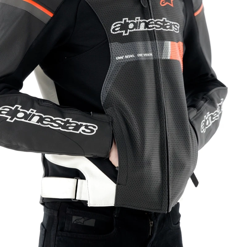 Alpinestars GP Force Airflow Leather Black White Red, photo 7 of 14