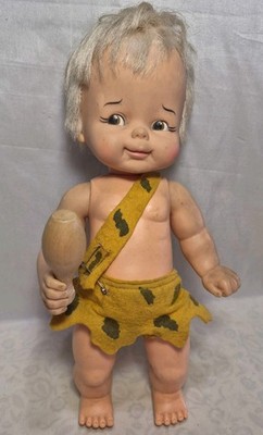 Vintage IDEAL Doll The Flintstones Bam Bam 17in Posable BB-17 