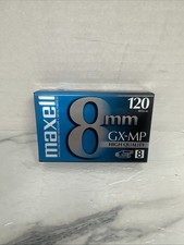 Maxell 8mm GX-MP High Quality 120 Camcorder Video Tape Cassette New Sealed