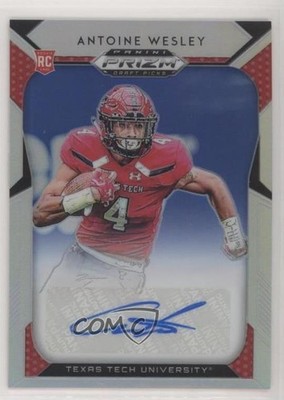 2019 Panini Prizm Draft Picks Silver Antoine Wesley #148 Auto 9f5