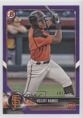 2018 Bowman Prospects Purple 191/250 Heliot Ramos #BP143 0tw4
