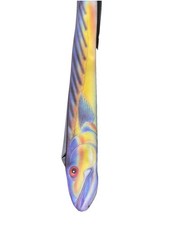 Men's Vintage RALPH MARLIN 1986 Tie Necktie BASS FISH FISHERMAN SEA OCEAN