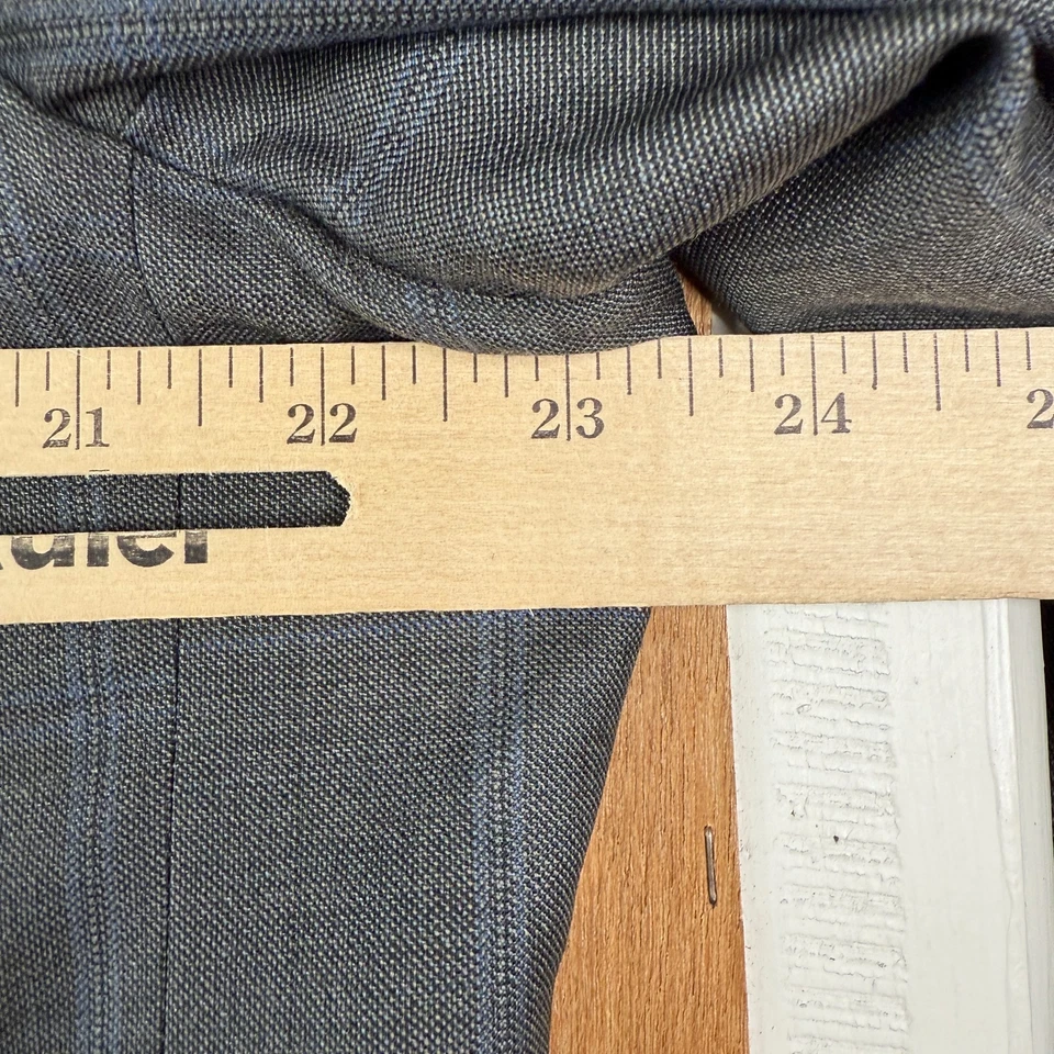 Мужской блейзер Ermenegildo Zegna 48 л с серым окном на 3 пуговицах камвольный Super 100s - Изображение 3 из 4