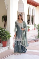 SALWAR KAMEEZ PAKISTANI INDIAN WEDDING PARTY WEAR DRESS SHARARA BOLLYWOOD SUIT