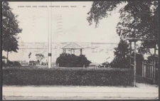 Owen Park & Harbor at Vineyard Haven MA postcard 1951