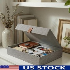 Versatile Stackable Portable Photo Storage Box W/ Lid Scrapbooking Keepsakes New