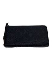 Louis Vuitton Long Wallet Zippy Monogram Empreinte BLK Cowhide Men's Used