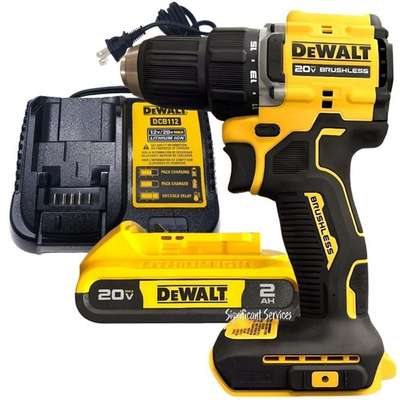 #ad #ad New DeWALT DCD794B 20V MAX ATOMIC Brushless 1 2 Drill Driver 2.0 Ah Battery Kit $119.66