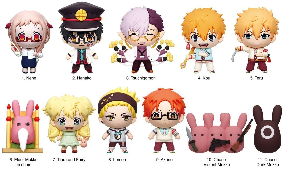 hanako 3D Figural Bag Clip Toilet-Bound Hanako-kun Series 1 Minis Blind
