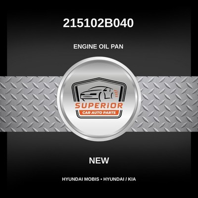 Hyundai Mobis 2010-2020 Hyundai Accent Engine Oil Pan 215102B040