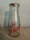 Vintage 1942 Glass Hood Milk Bottle ￼
