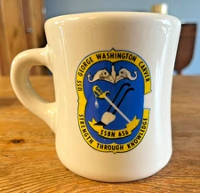USS George Washington Carver Coffee Mug SSBN 656 US Navy Mil-Art China Submarine