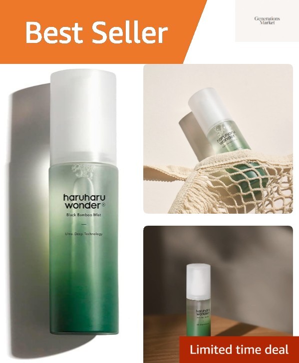 wonder Black Bamboo Mist, Hydrating and Firming Skin, Black 