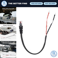 Hardwire Power Cord for Radar Detector, RJ11 Mirror Tap, Compatible with Uniden