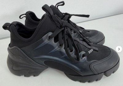 Christian Dior schwarze D Connect Sneaker Gr. 37,5 UK 4,5 sehr guter Zustand Turnschuhe