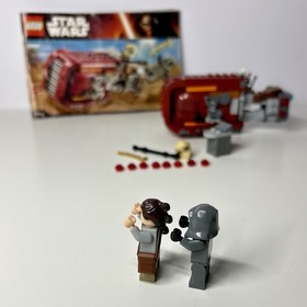LEGO Star Wars 75099 Rey's Speeder The Force Awakens 100% Complete 
