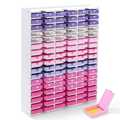 Cateared Trabricks Mate 51 Grids Diamond Painting Trays Tower Organizer Diamond