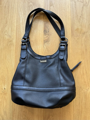 Tom Tailor Handtasche Juna schwarz Shopper Tasche Dreikammer-Shopper S