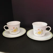 Corelle Green Spring Meadow Cup & Saucer Coffee Corning Buy 1 set of 2 or more