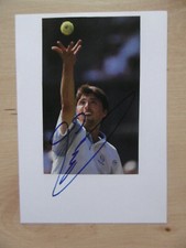 Goran Ivanisevic autograph signed 10x15 cm index card with magazine image
