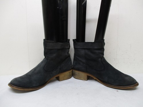 Botas al tobillo para mujer Cool Way Envejecidas de cuero gamuza negras talla 41 EUR - Imagen 4 de 8