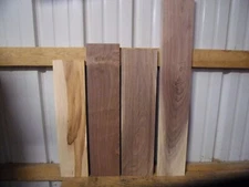 4 PC 3 PC WALNUT & 1 PC MAPLE LUMBER WOOD KILN DRIED BOARDS LOT 2646V FLAT CLEAR