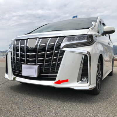 S. Steel Front Bumper Lower Guard Cover Trim fits Toyota Alphard 2019 S SR SC