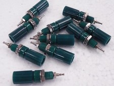10 Pc  Terminal Post Green Screw Connectors for 4mm Banana Plug & wire 78g Z016
