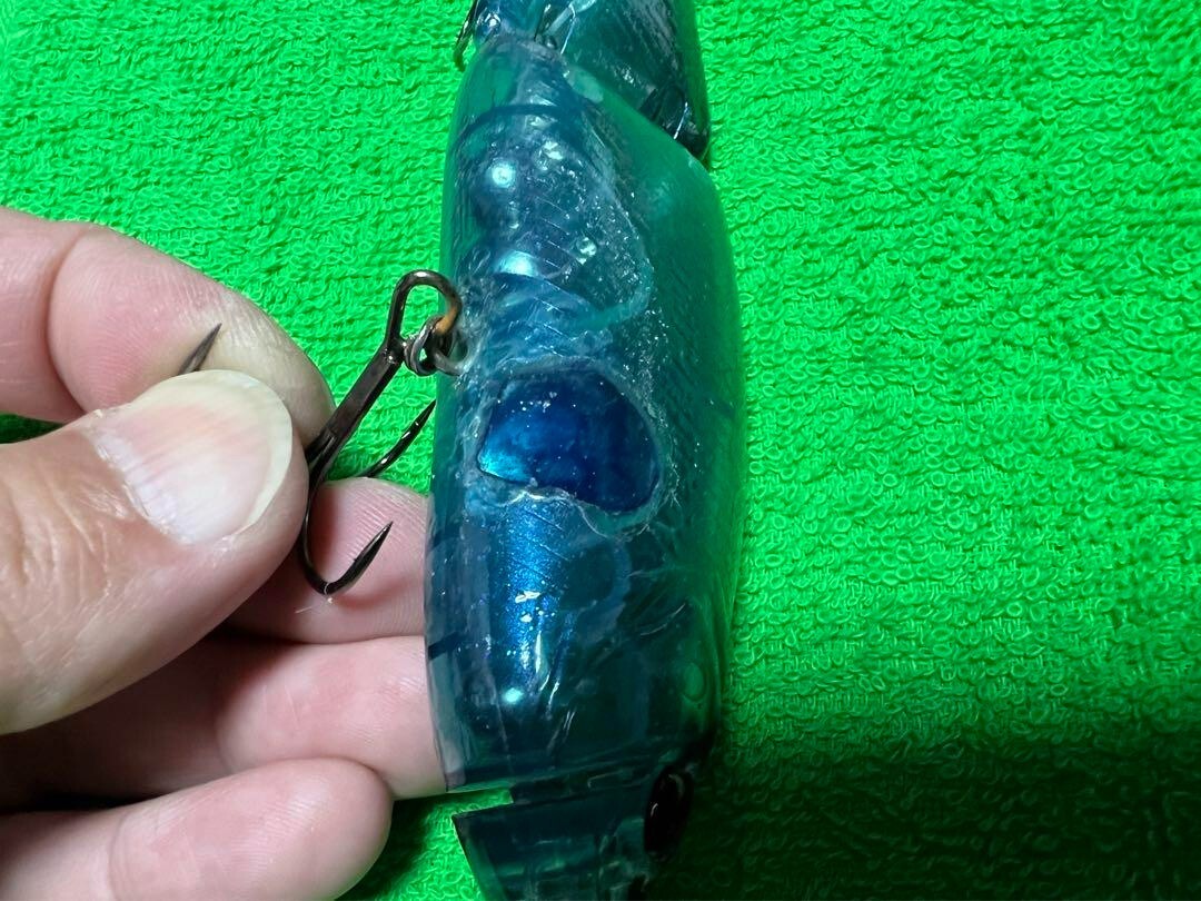 DRT TiNY KLASH Low Floating BABY BLUE BOMBER Japanese Fishing Lure Swimbait USED - Image 5
