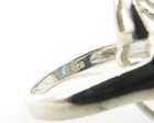 925 Sterling Silver  Blue Topaz Floral Filigree Cocktail Ring Sz 6  RG10866 — photo 6
