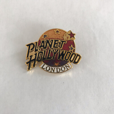 Planet Hollywod London Pin Gold Enamel Vintage New