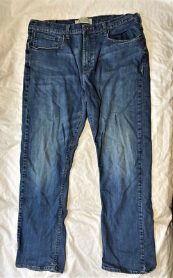 Wrangler Jeans Mens 36x30 Slim Straight Blue RN 130273 92MCWGD work ...