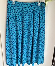 VINTAGE 1980s PENDLETON SOPHISTICATES PLEATED LONG SKIRT,SIZE 16 Retro Geometric