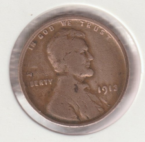 Rare 112 Year Old 1913 US Liberty Lincoln Wheat Penny Collectors Collection Coin