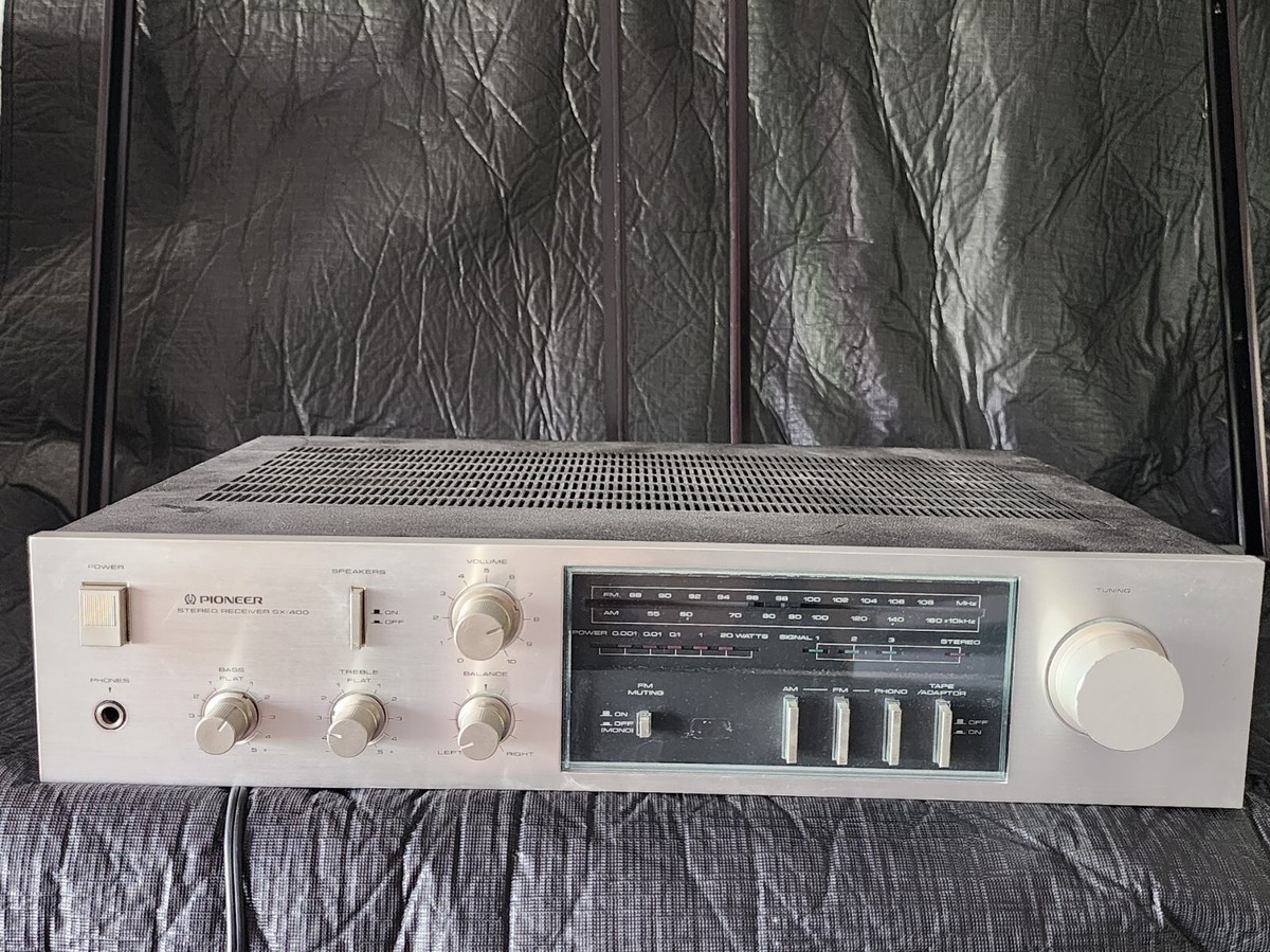 Pioneer Model Number SX-400 Stereo Receiver | Silver AM/FM Radio