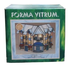 1994 Forma Vitrum Thompson's Drug Store Light Up Ltd Ed. Stained Glass #11302