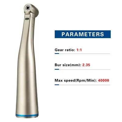 YABANGBANG Dental 1:1 Contra angle LED Fiber Optic Handpiece fit NSK Sirona Electric Motor