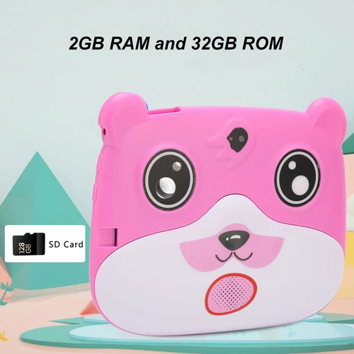 7 Inch Kids Tablet IPS HD Display Kids Tablet 2G RAM 16G ROM Cartoon Bear Shape - Picture 9 of 12