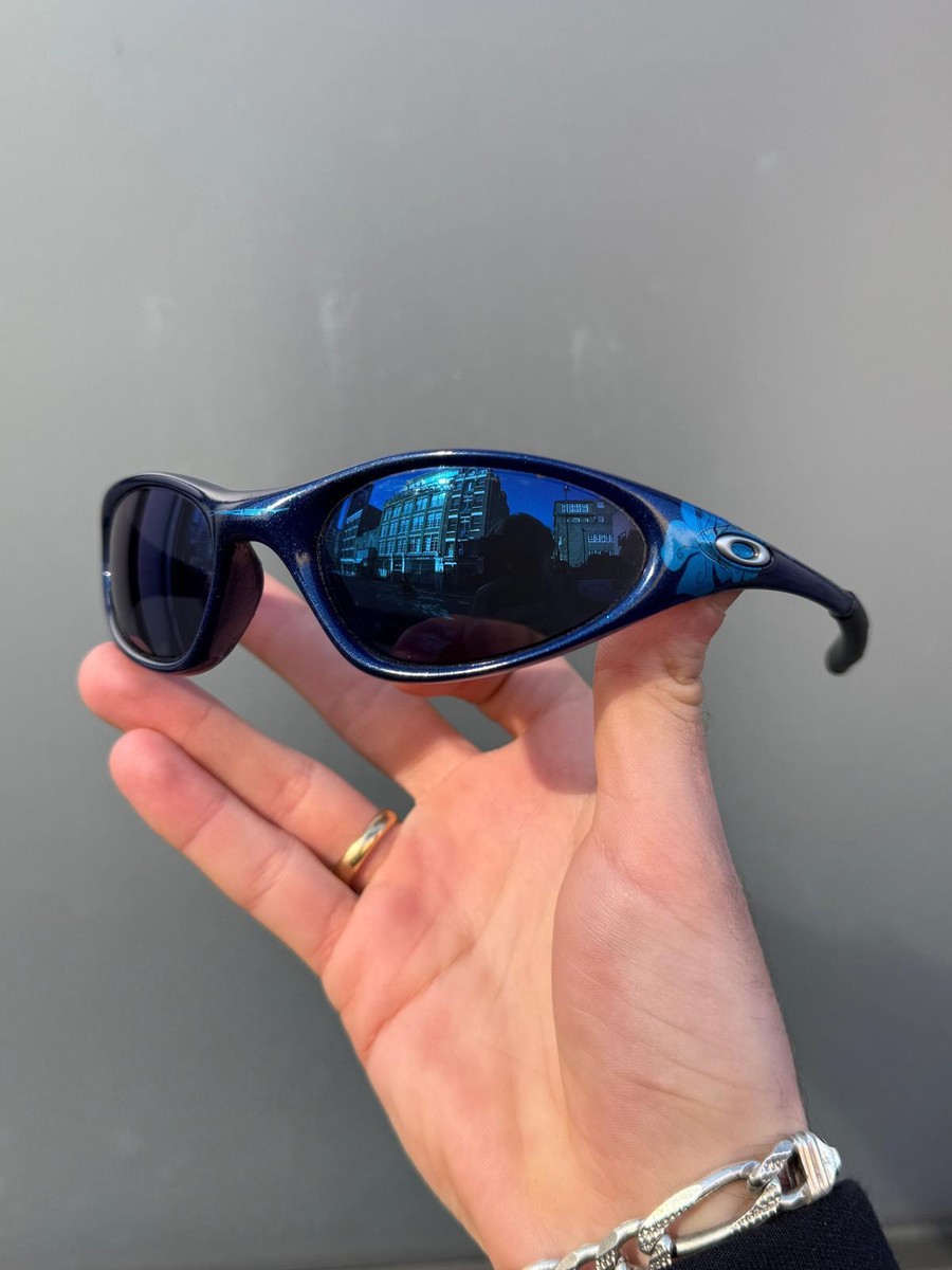 1990's Oakley Minute Deep Navy/Flowers Sunglasses | eBay UK