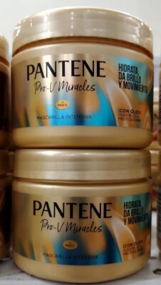 2X PANTENE PRO V MIRACLES HIDRATA BRILLO MASCARILLA INTENSIVA - 2 de 300ml c/u