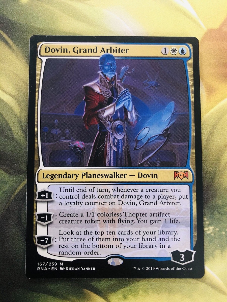 Dovin, Grand Arbiter 1x FOIL RNA MTG Ravnica Allegiance Mythic MINT white blue Dovin, Grand Arbiter 1x FOIL RNA MTG Ravnica Allegiance Mythic MINT white blue