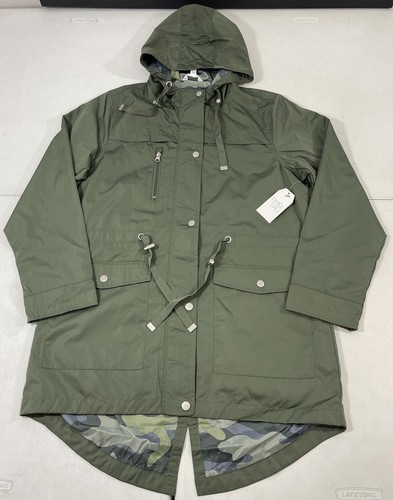 Women's Time and Tru Green Anorak Wind 