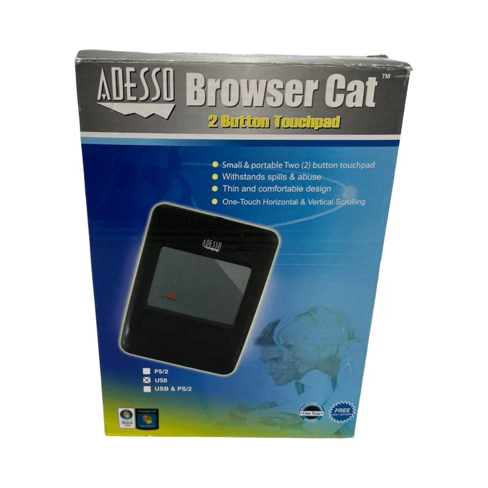 Adesso Browser Cat 400 2-Button Touchpad ATP-400UB Open Box! - Image 2 of 4