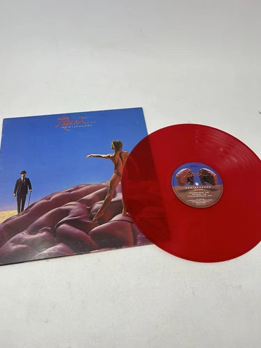 RUSH Hemispheres Vintage Vinyl Record 1978 RED Vinyl Record ORIGINAL WORKS!