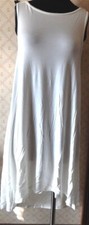 Swing Dress Ivory ASOS Dipped Hem Casual Misses size 6 New
