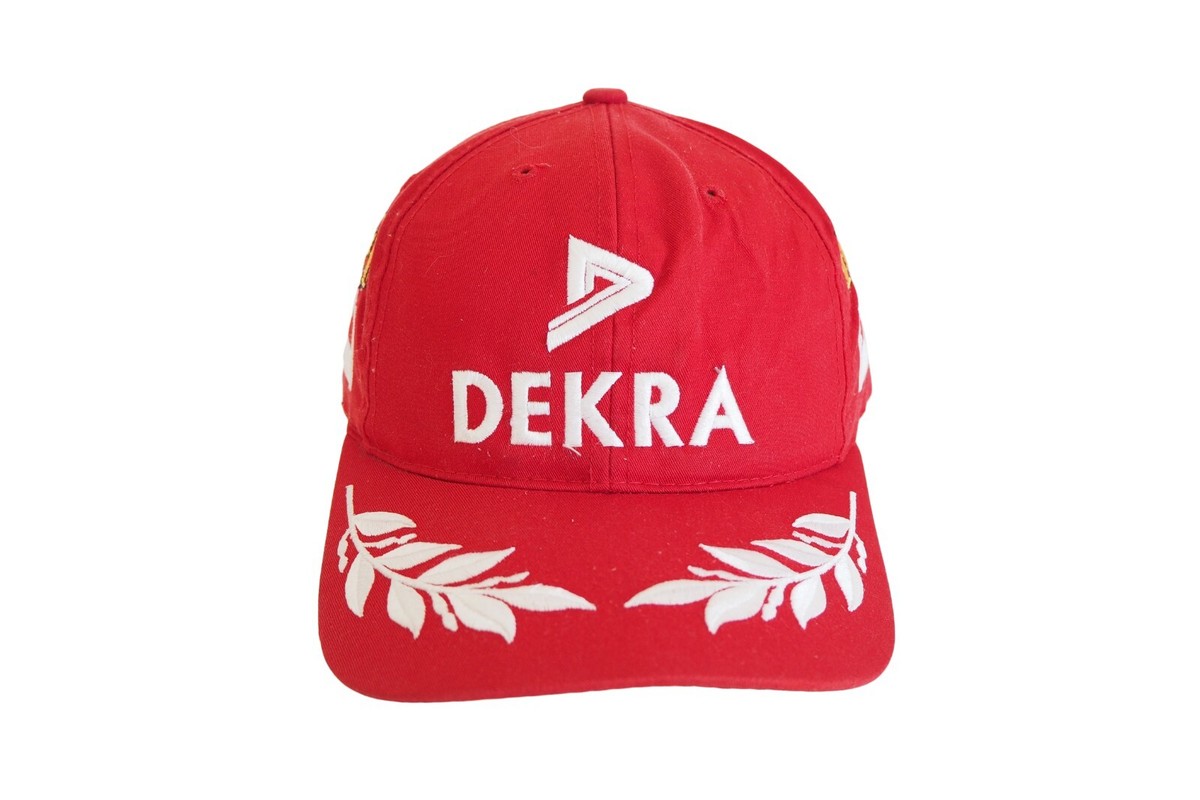 Vintage DEKRA Ferrari Michael Schumacher Cap Formula 1 Vintage DEKRA Ferrari Michael Schumacher Cap Formula 1